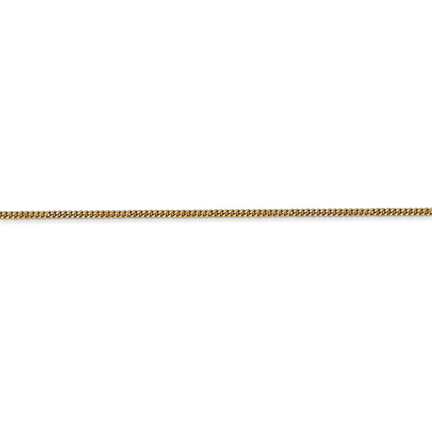 14k 1.3mm Curb Pendant Chain