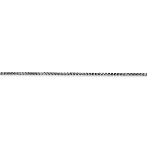 14k WG 1.25mm D/C Spiga Chain