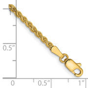 14k 2.1mm Spiga Chain