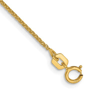 14k 1.05mm D/C Spiga with Spring Ring Clasp Chain