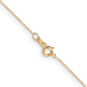 14k .6mm D/C Round Open Link Cable Chain