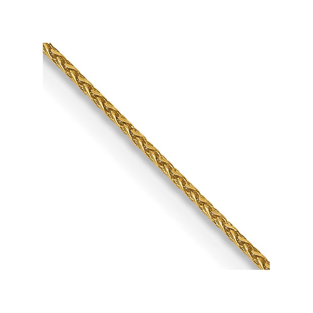 14k .85mm Diamond Cut Spiga with Spring Ring Clasp Chain