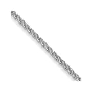 14k WG 1.05mm Spiga with Lobster Clasp Chain