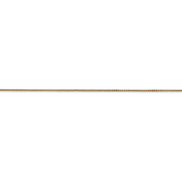 14k .85mm Spiga with Spring Ring Clasp Chain