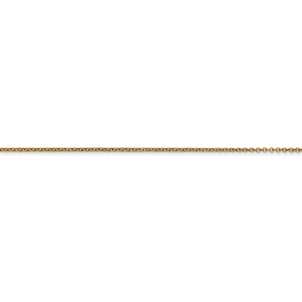 14k .9mm Cable with Lobster Clasp Chain