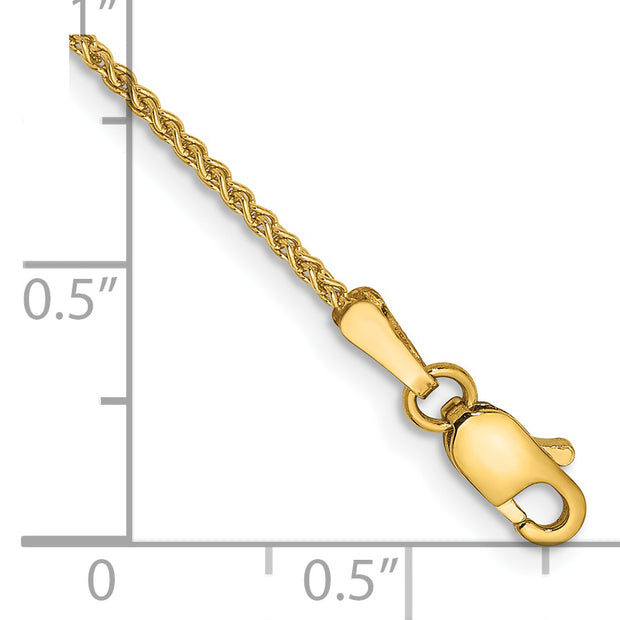 14k 1.25mm Spiga Chain