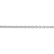 14k WG 3.2mm Round Open Link Cable Chain