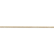 14k 1.2mm Cable Chain