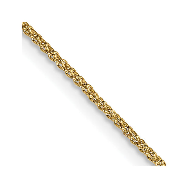 14k 1.05mm Spiga with Spring Ring Clasp Chain