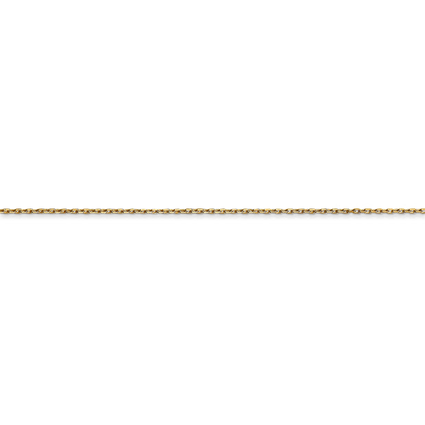 14k .8mm D/C Cable with Lobster Clasp Chain