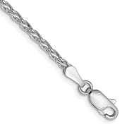 14k WG 2.25mm Parisian Wheat Chain