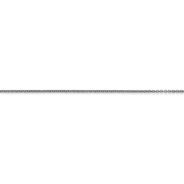 14k WG .9mm Cable with Lobster Clasp Chain
