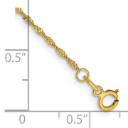 14k 1.10mm Singapore Chain