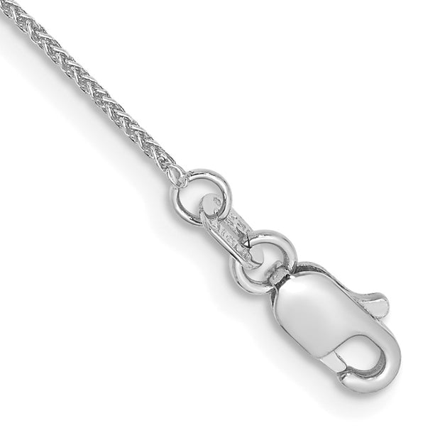 14k WG .85mm Spiga with Lobster Clasp Chain