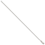 Sterling Silver 1.95mm Cable Chain Anklet