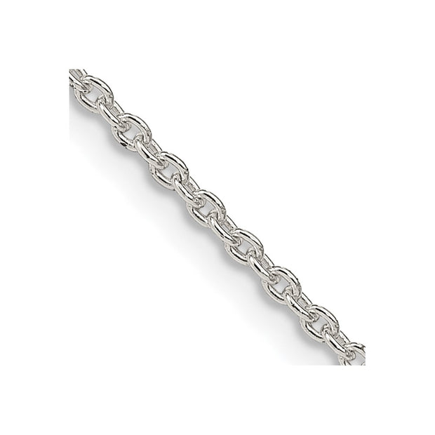 Sterling Silver 1.95mm Cable Chain w/4in ext.