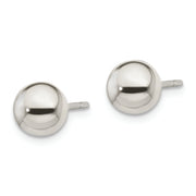 Sterling Silver Polished 7mm Ball Earrings