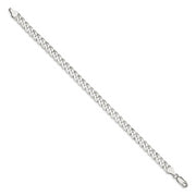 Sterling Silver 6mm Beveled Curb Chain