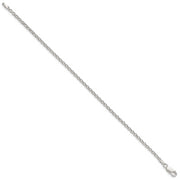 Sterling Silver 2.5mm Rolo Chain Anklet