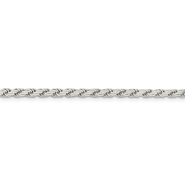 Sterling Silver 3.1mm Flat Rope Chain