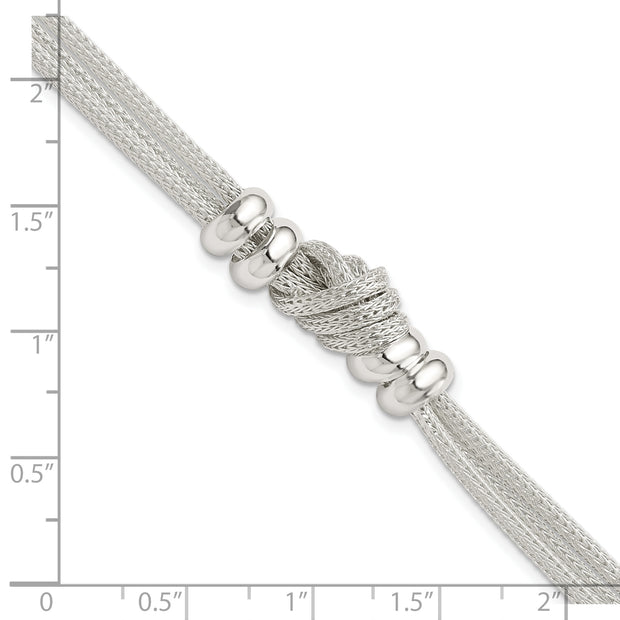 Sterling Silver Polished Knot Bracelet