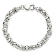 Sterling Silver Fancy Byzantine Bracelet