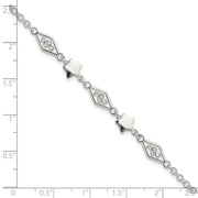 Sterling Silver Fancy Star Bracelet