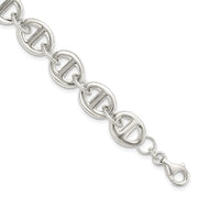 Sterling Silver Polished Fancy Link 7.5in Bracelet