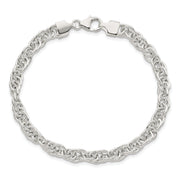 Sterling Silver Polished Fancy Link Bracelet