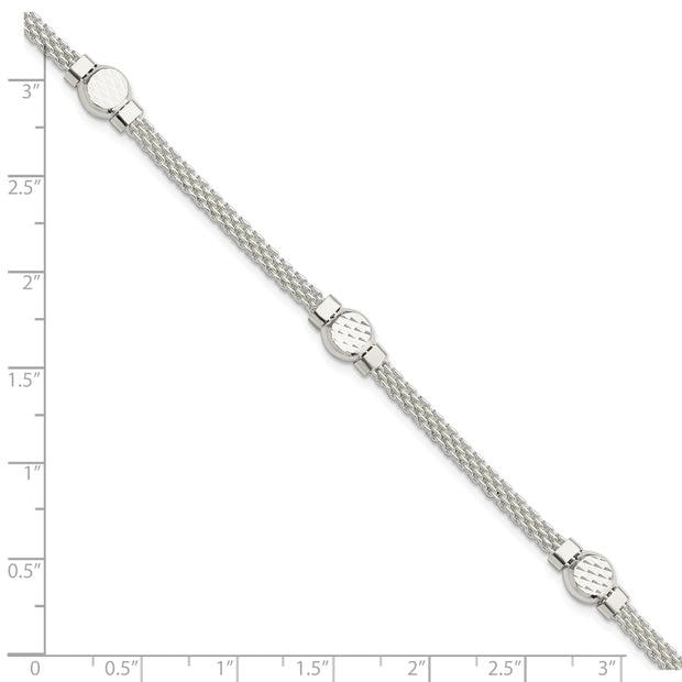 Sterling Silver Mesh Fancy Bracelet
