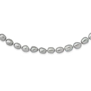 9-11mm Grey Baroque Endless Necklace