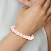 Madi K 5-6mm Pink Freshwater Cultured Pearl Children's Stretch Bracelet
