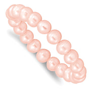 Madi K 5-6mm Pink Freshwater Cultured Pearl Children's Stretch Bracelet