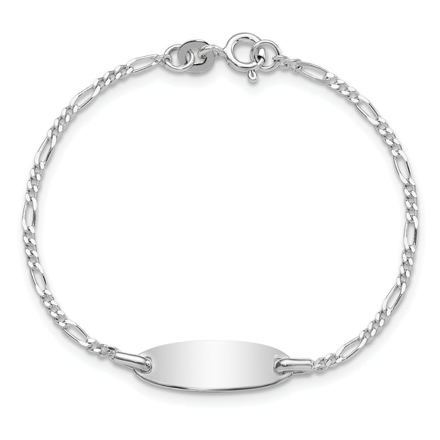 Sterling Silver Polished Childrens 6in ID Bracelet