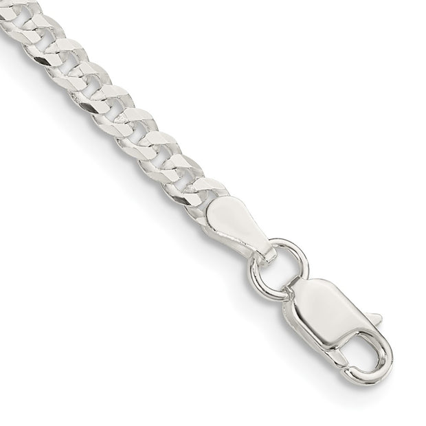Sterling Silver 3.15mm Flat Curb Chain