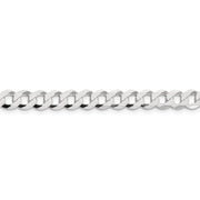Sterling Silver 6.8mm Flat Curb Chain