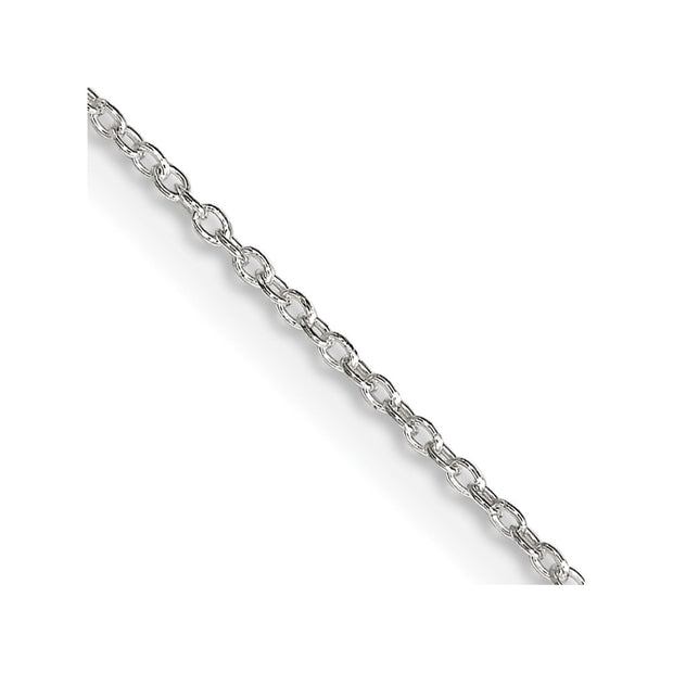 Sterling Silver 1.30mm Forzantina Cable Chain w/2in ext.