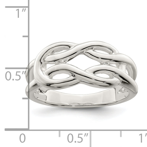Sterling Silver Polished Celtic Knot Ring