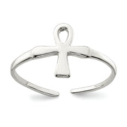 Sterling Silver Ankh (Egyptian Cross) Toe Ring