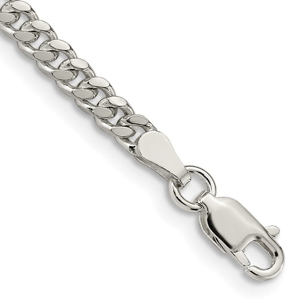 Sterling Silver 3.25mm Domed Curb Chain
