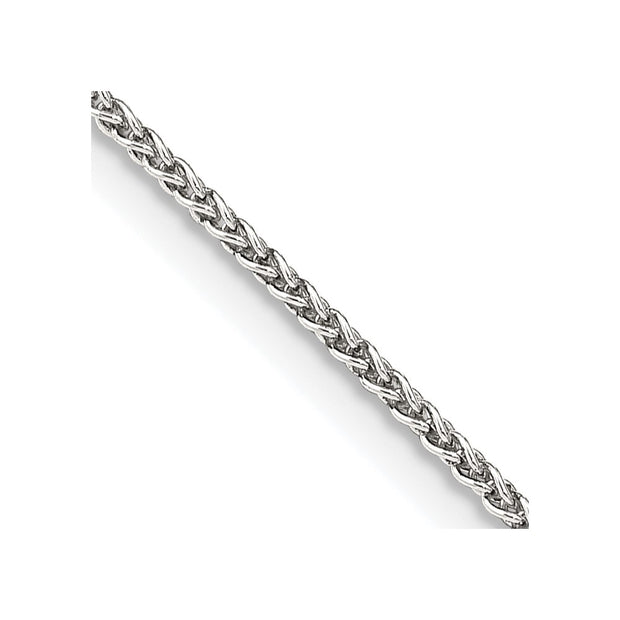Sterling Silver 1.5mm wtih 2 inch ext. Round Spiga Chain