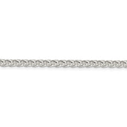 Sterling Silver 4mm Round Spiga Chain