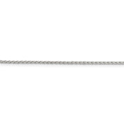 Sterling Silver 1.45mm Diamond-cut Round Spiga Chain