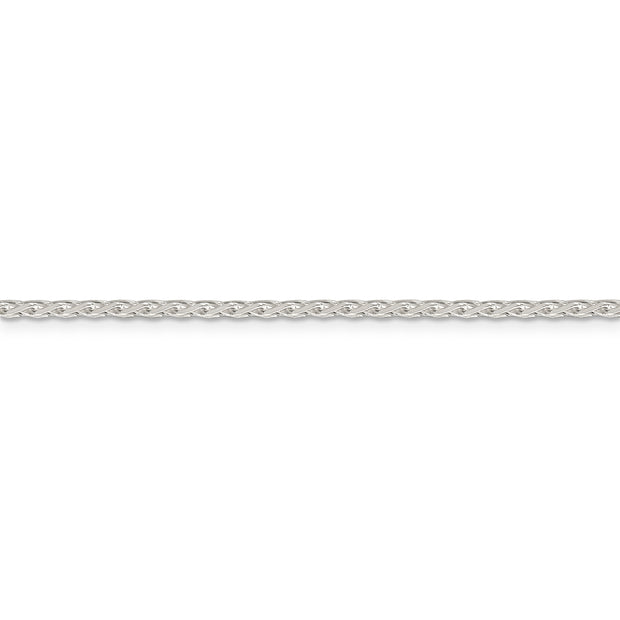 Sterling Silver 2.15mm Diamond-cut Round Spiga Chain