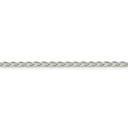 Sterling Silver 2.85mm Diamond-cut Round Spiga Chain