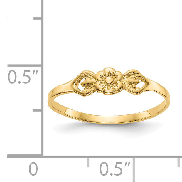 14K Flower Baby Ring