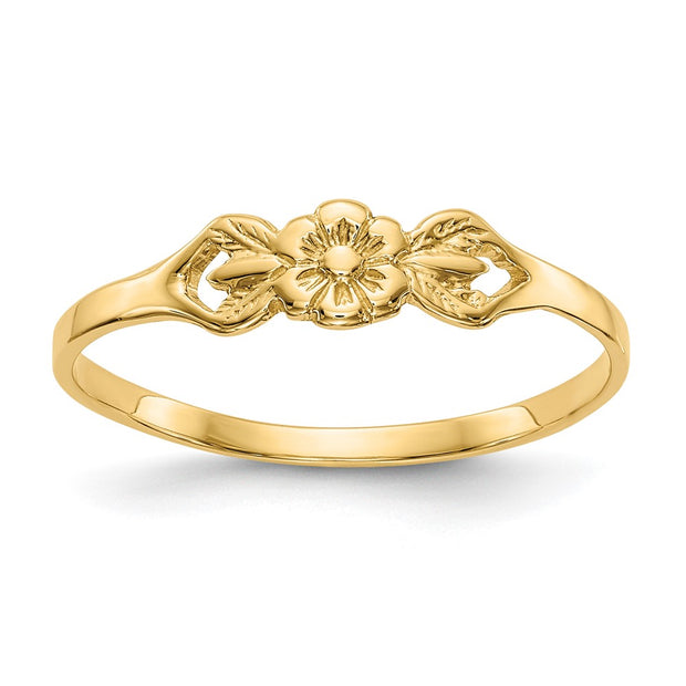 14K Flower Baby Ring