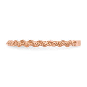 14k Rose Gold Polished Twisted Rope Ring