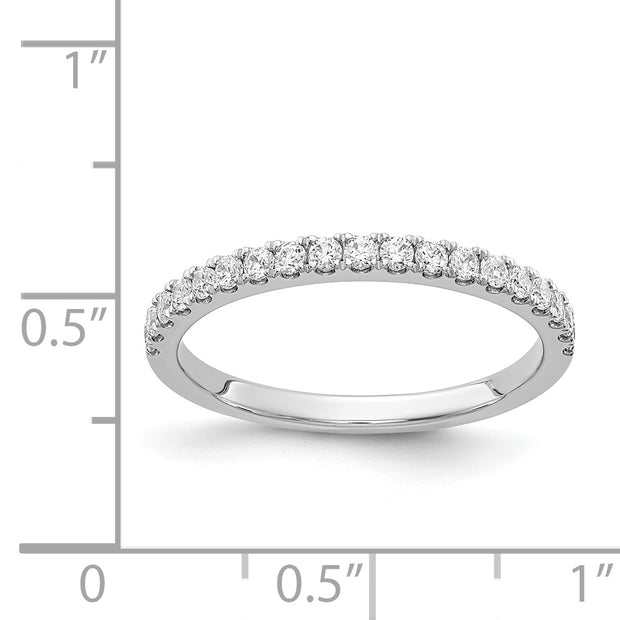 14k White Gold Diamond Band