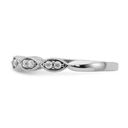 14k White Gold Fancy Diamond Band